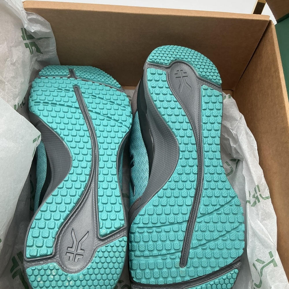 NWT KURU QUANTUM Gray and Teal Sneakers SIZE 8.5 Wide‎ - Picture 5 of 8